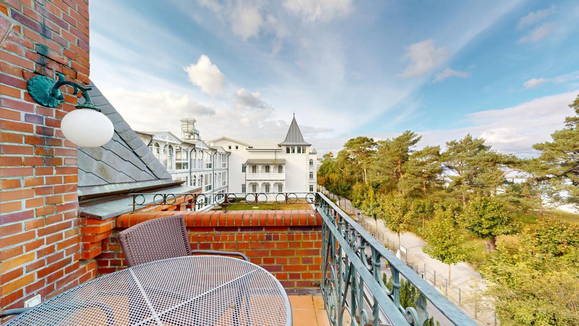 Fewo Direkt Am Strand Mit Meerblick Und Balkon,Villa Glueckspilz, Binz Exterior foto