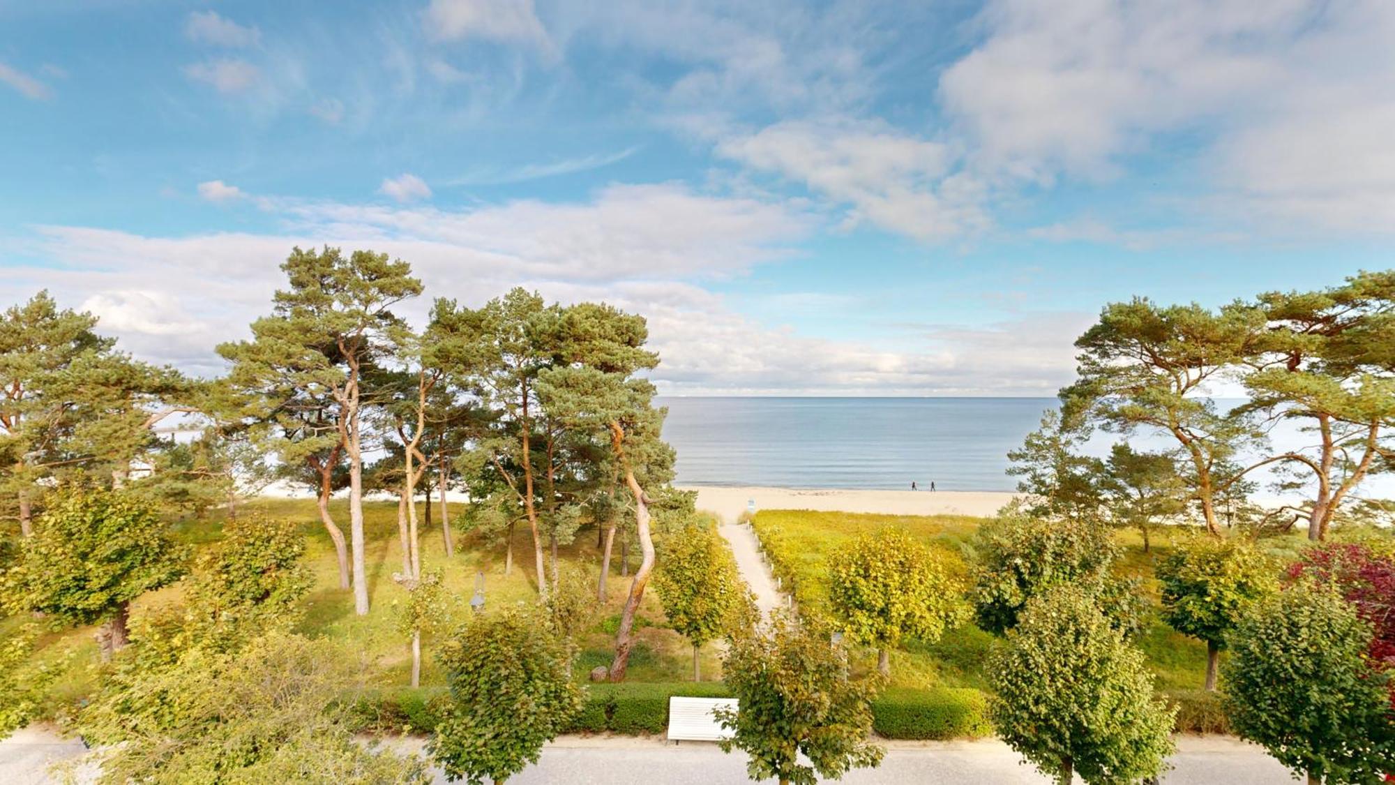 Fewo Direkt Am Strand Mit Meerblick Und Balkon,Villa Glueckspilz, Binz Exterior foto